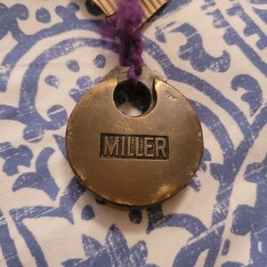 Locksmith? Vintage Collector? Miller Brass Padlock, Locked